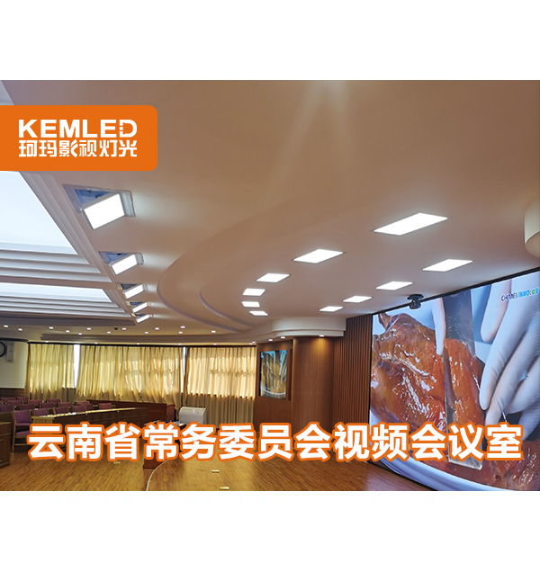 視頻會議室有背景大屏，怎么解決燈光問題？